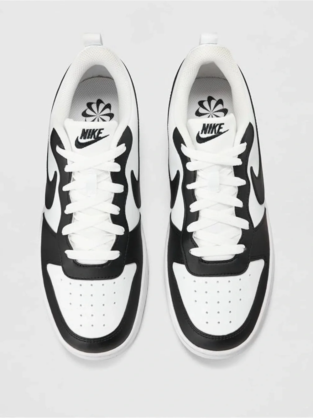 Nike Court Borough Low Recraft Big Kids' Shoes (White/Black) Size 5y ((No Lid))